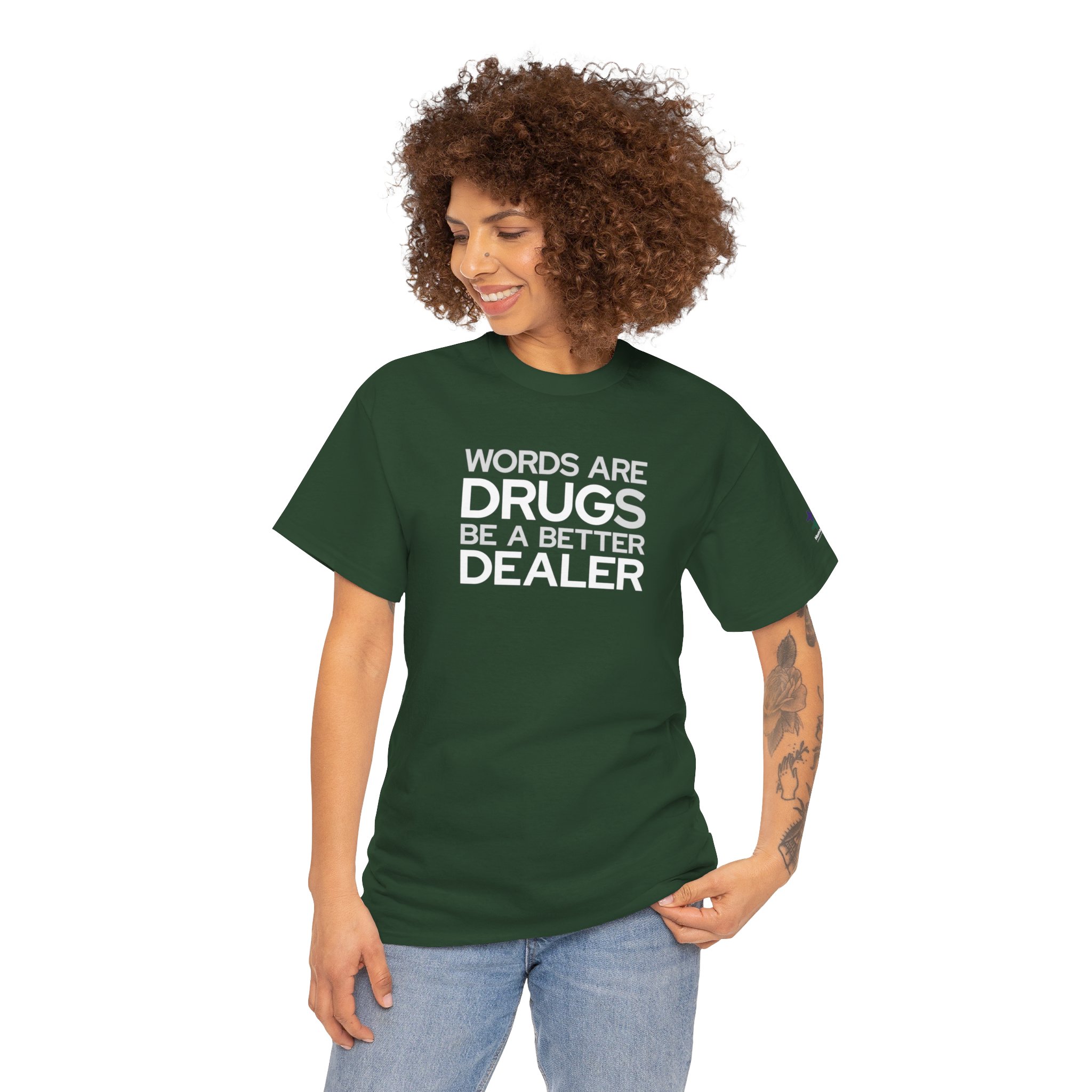 forest green t-shirt