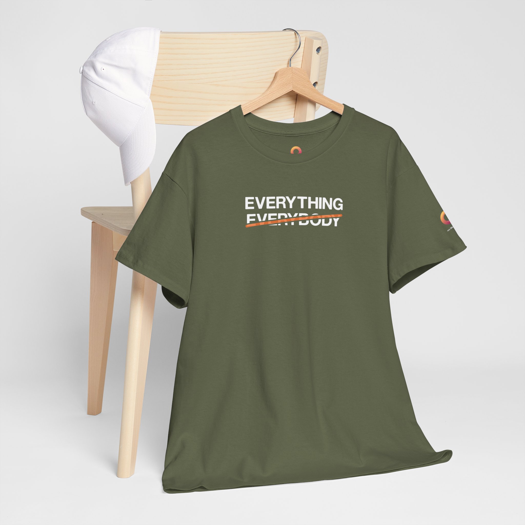 military green t-shirt